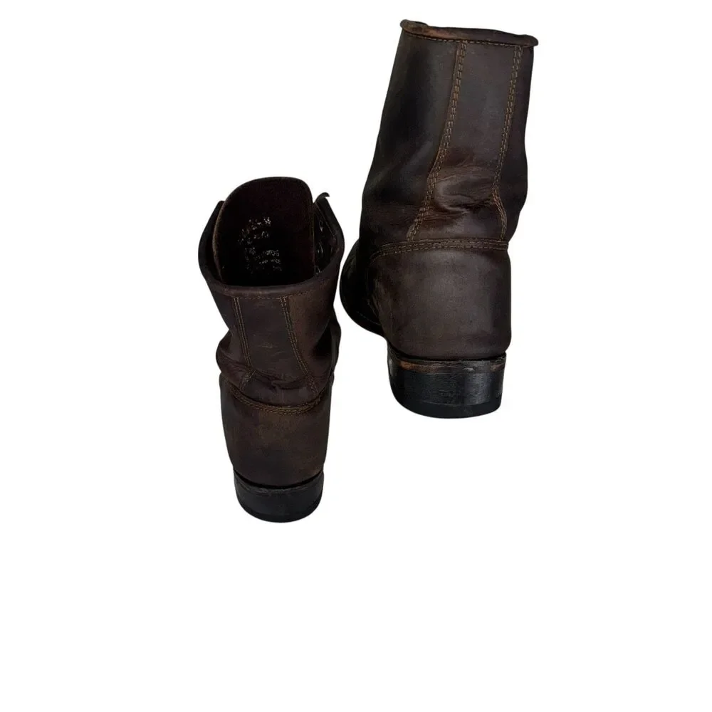 Durango Brown Leather‎ Lace Up Boots Biker Military Grunge Men’s Size 8